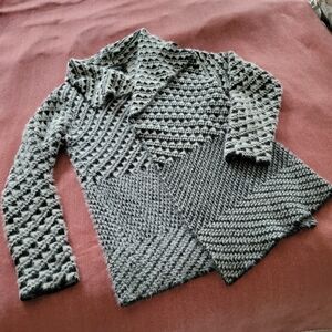 Stylish Gray Patterned Women's Sweater
